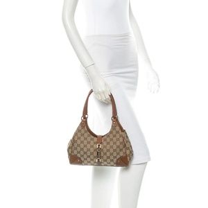 Authentic Gucci Canvas Bardot handbag